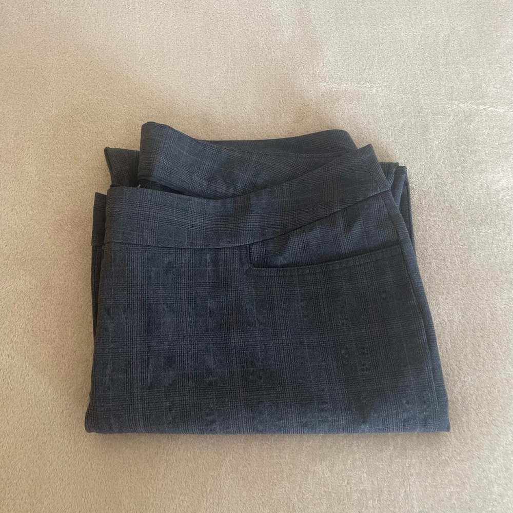 Lane Bryant Plaid Wide Leg Petite Trouser Pants - Size 18 - Picture 13 of 14